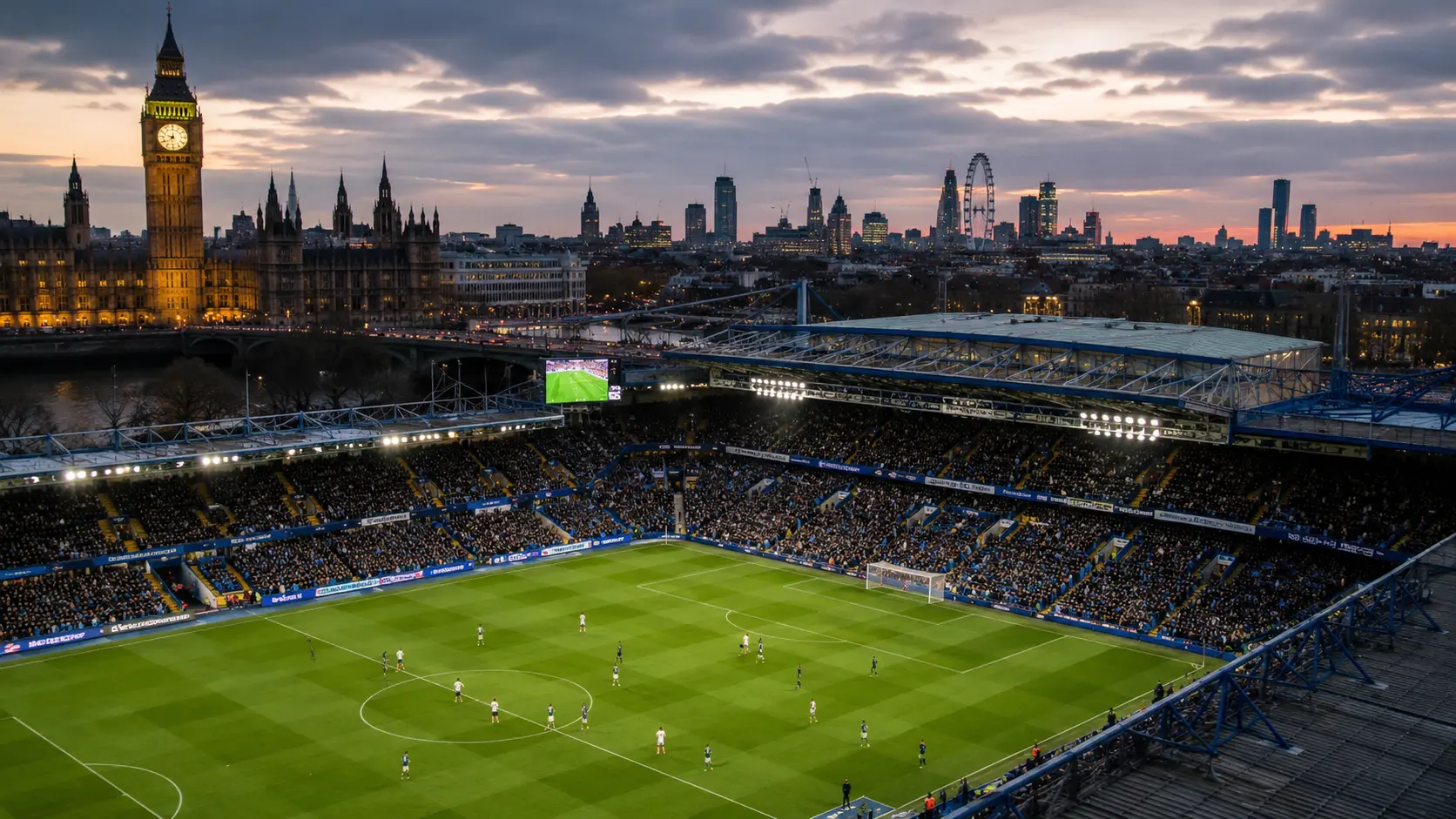 Imagem ilustrativa de futebol em Londres; não representa o estádio confirmado