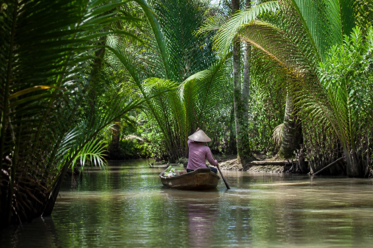 Canais do Delta do Mekong